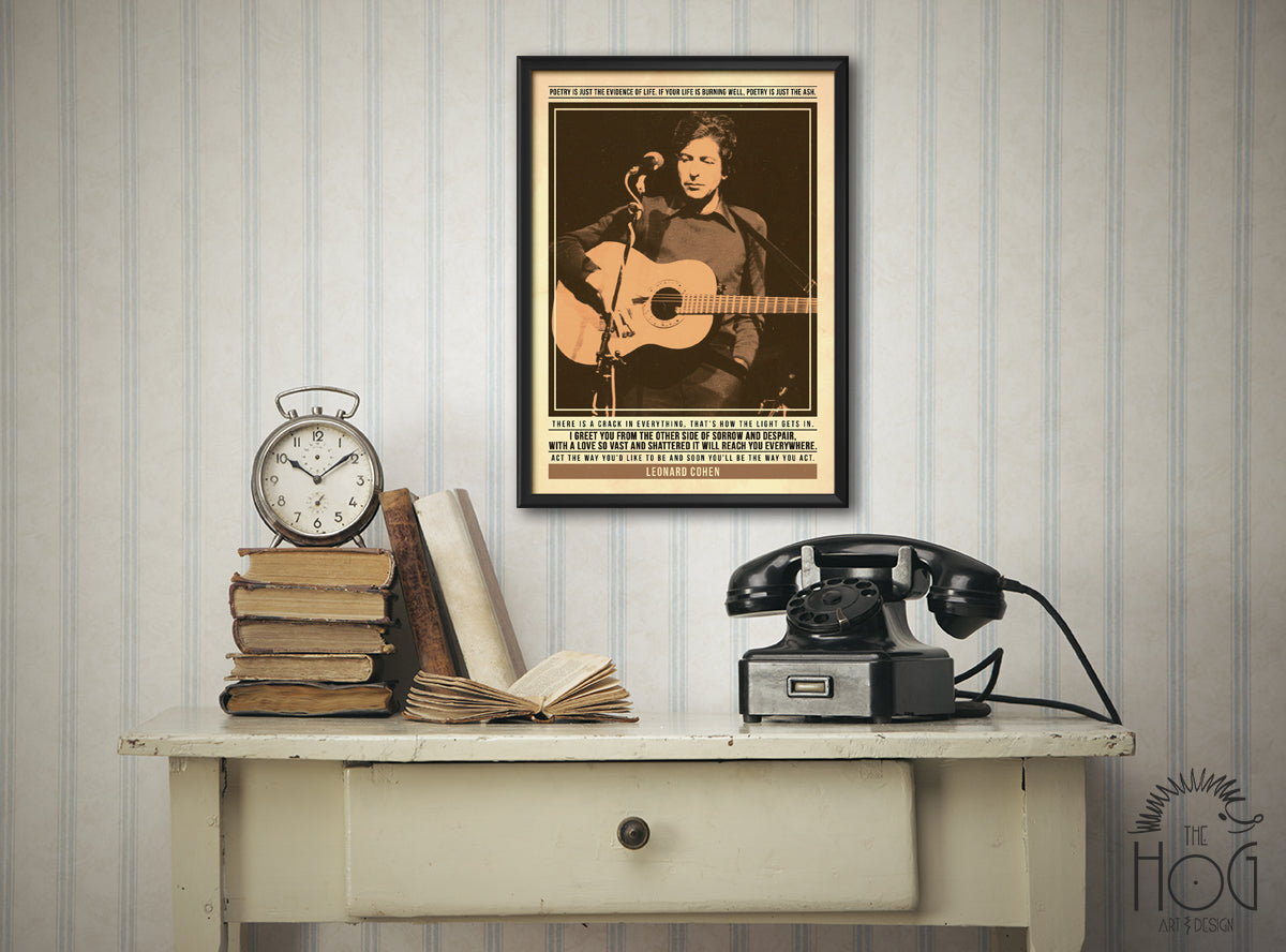 Leonard Cohen Print