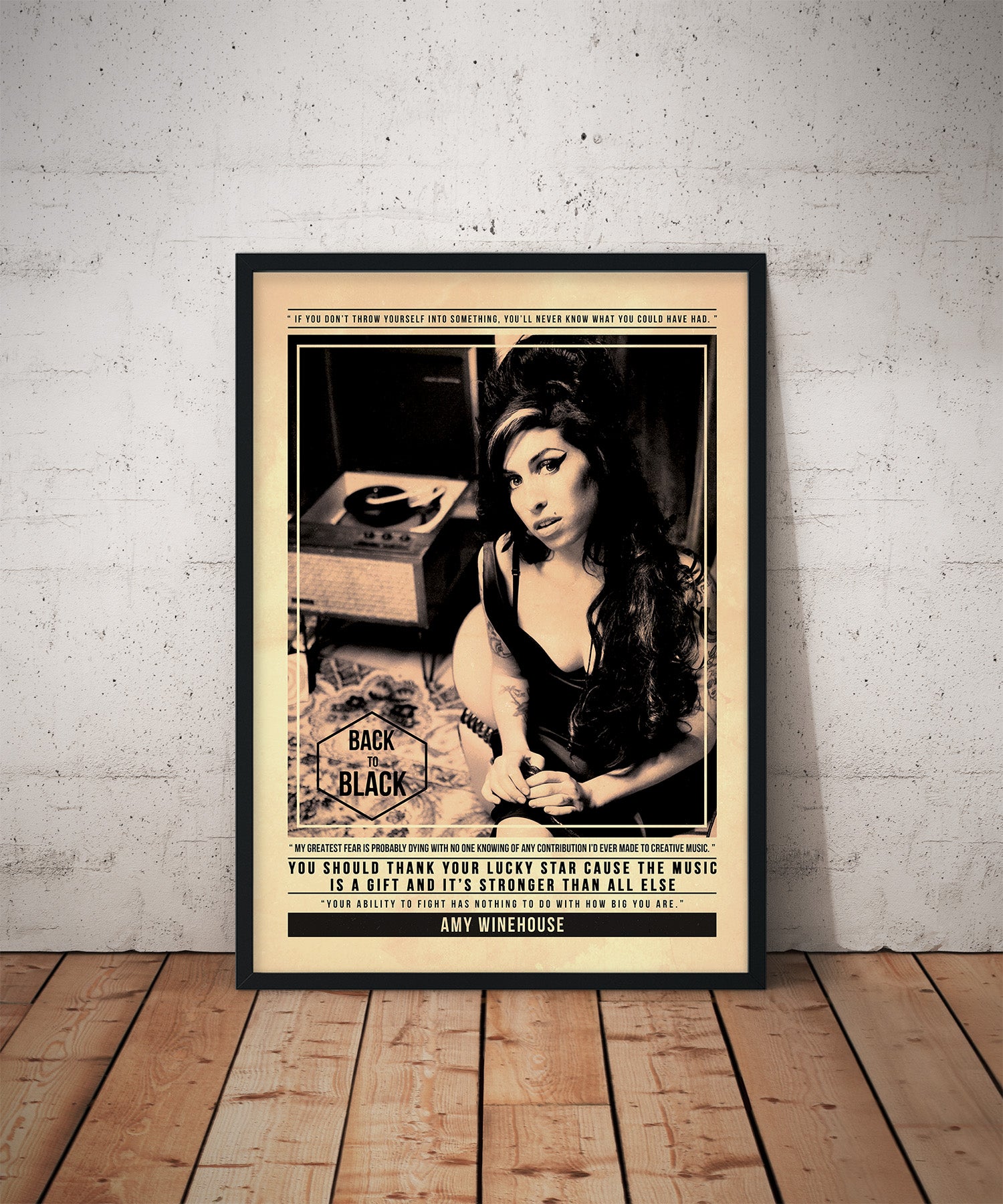 Amy Winehouse Back to Black Print