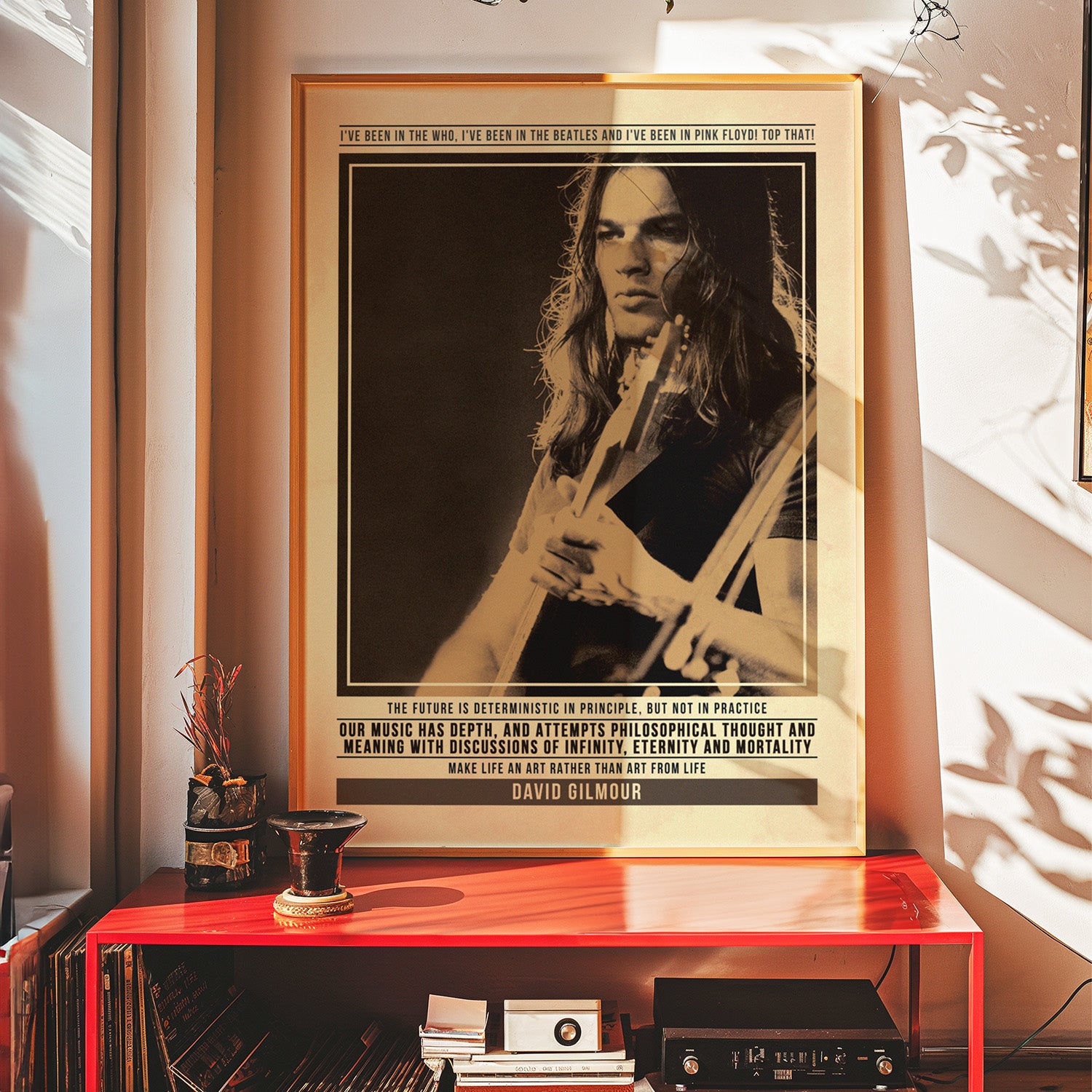 David Gilmour Wall Art | Pink Floyd Print