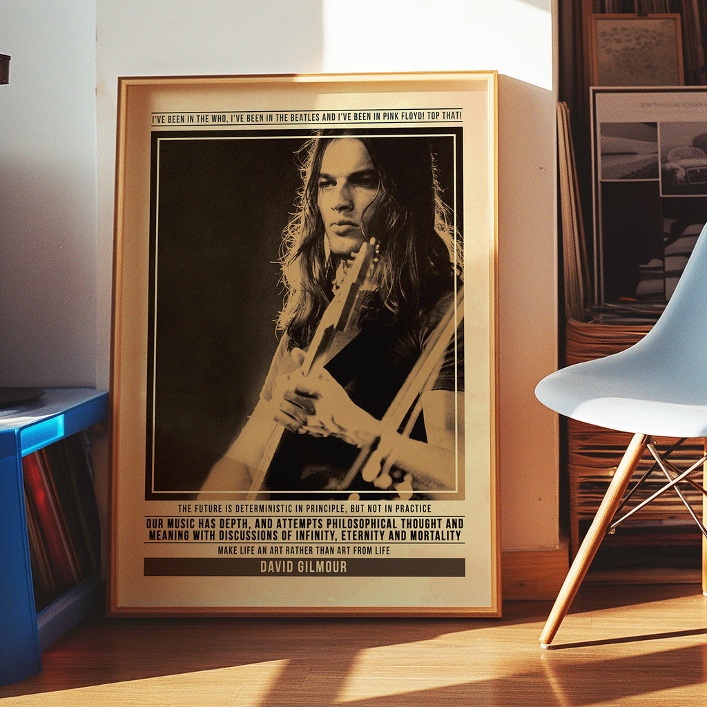 David Gilmour Wall Art | Pink Floyd Print