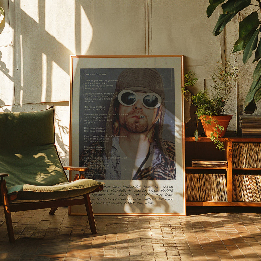 Kurt Cobain | Nirvana Lyrics Print