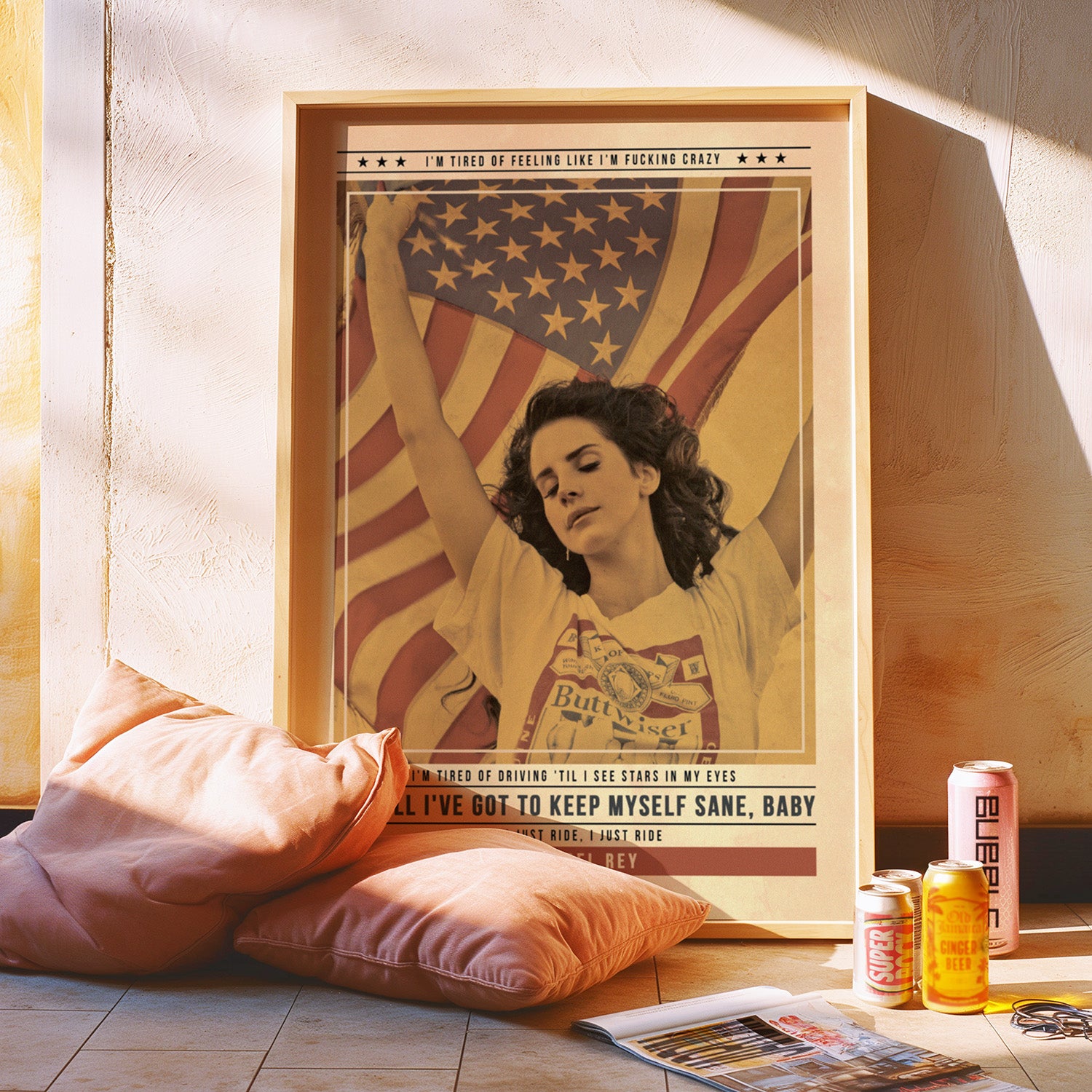 Lana Del Rey Wall Art | Ride Quote Print