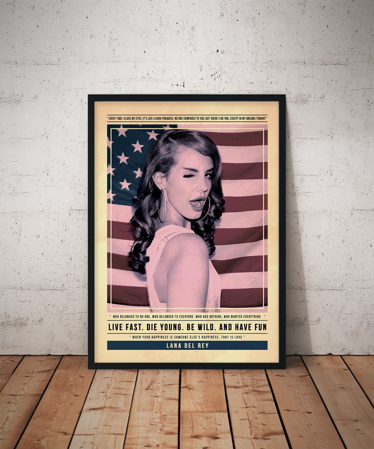 Lana Del Rey USA Print