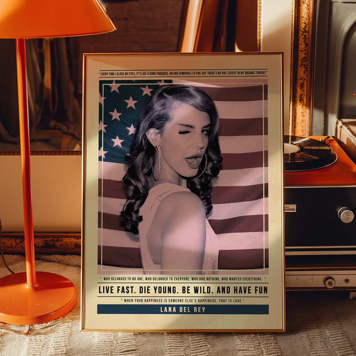 Lana Del Rey USA Print