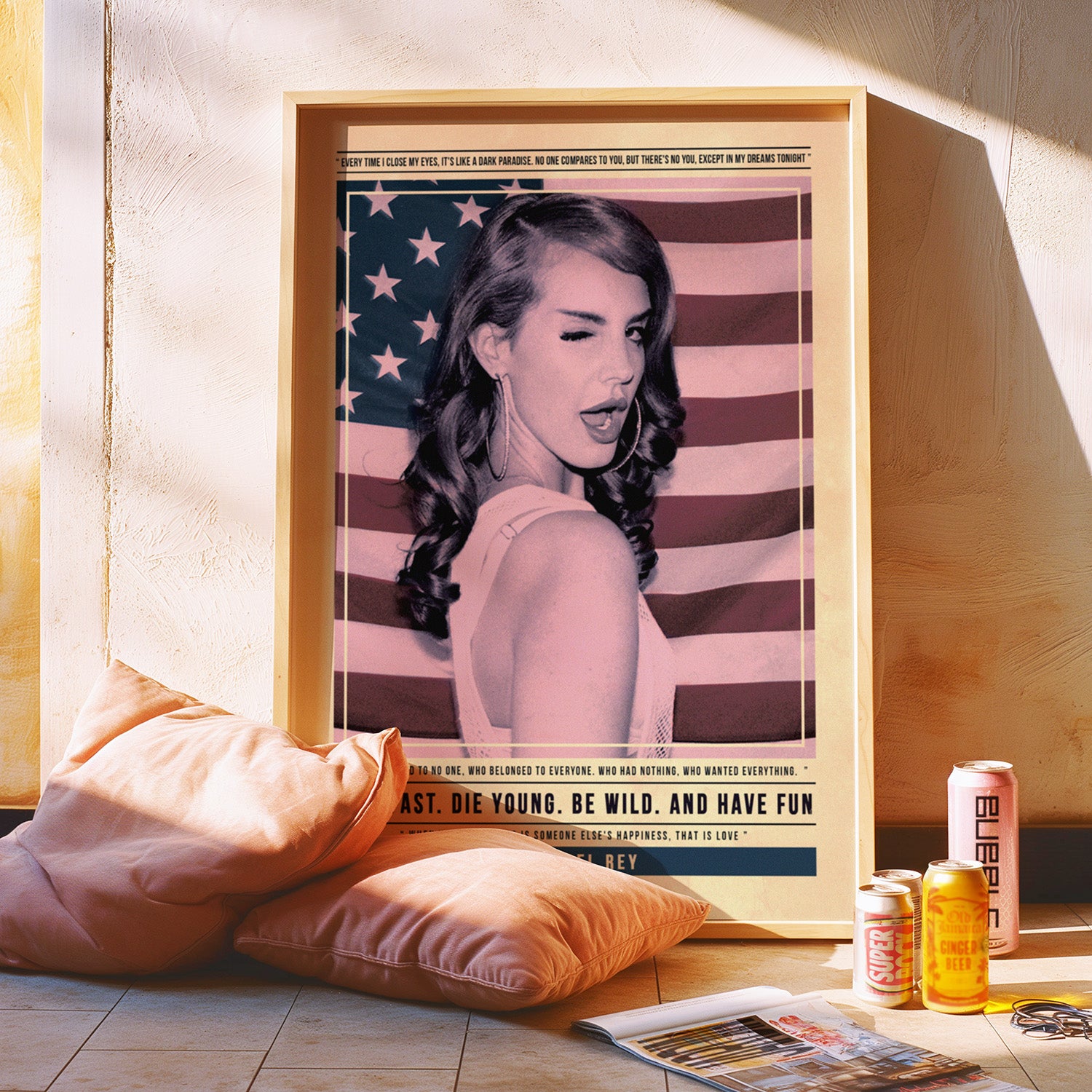 Lana Del Rey USA Print
