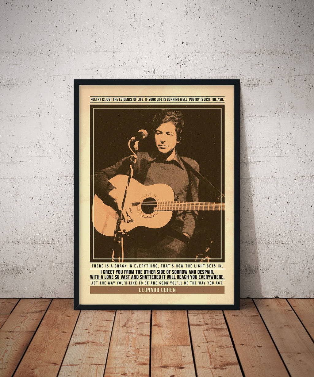 Leonard Cohen Print
