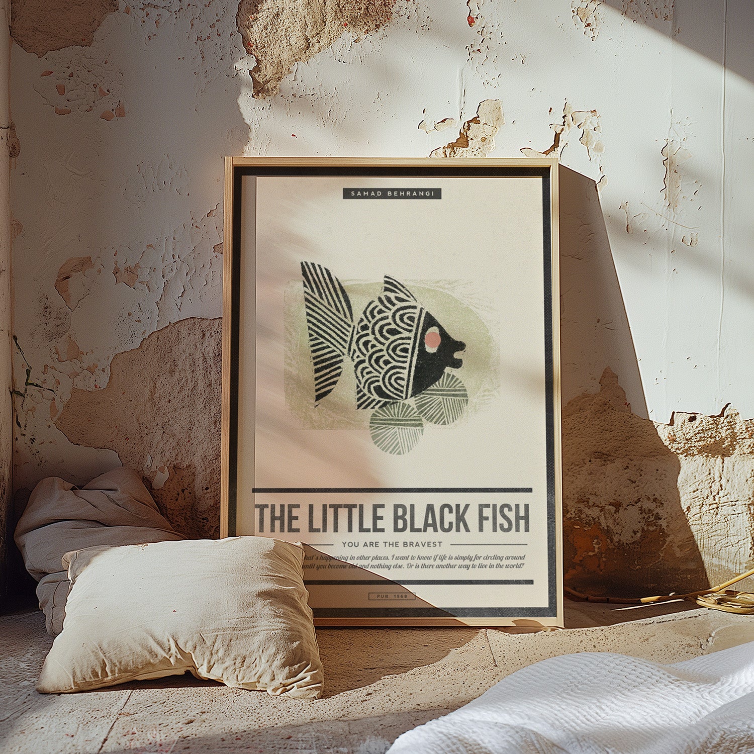 The Little Black Fish Print