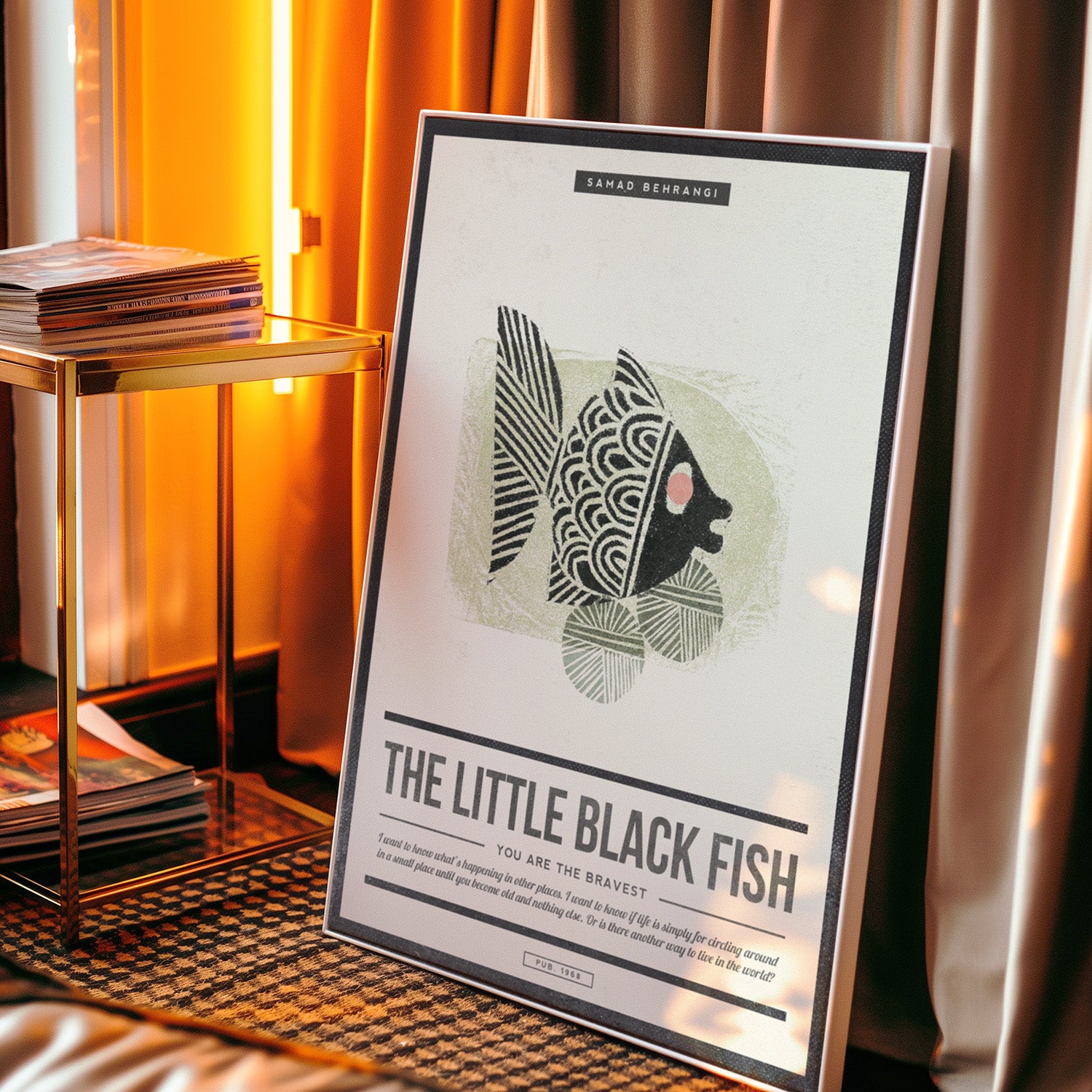 The Little Black Fish Print