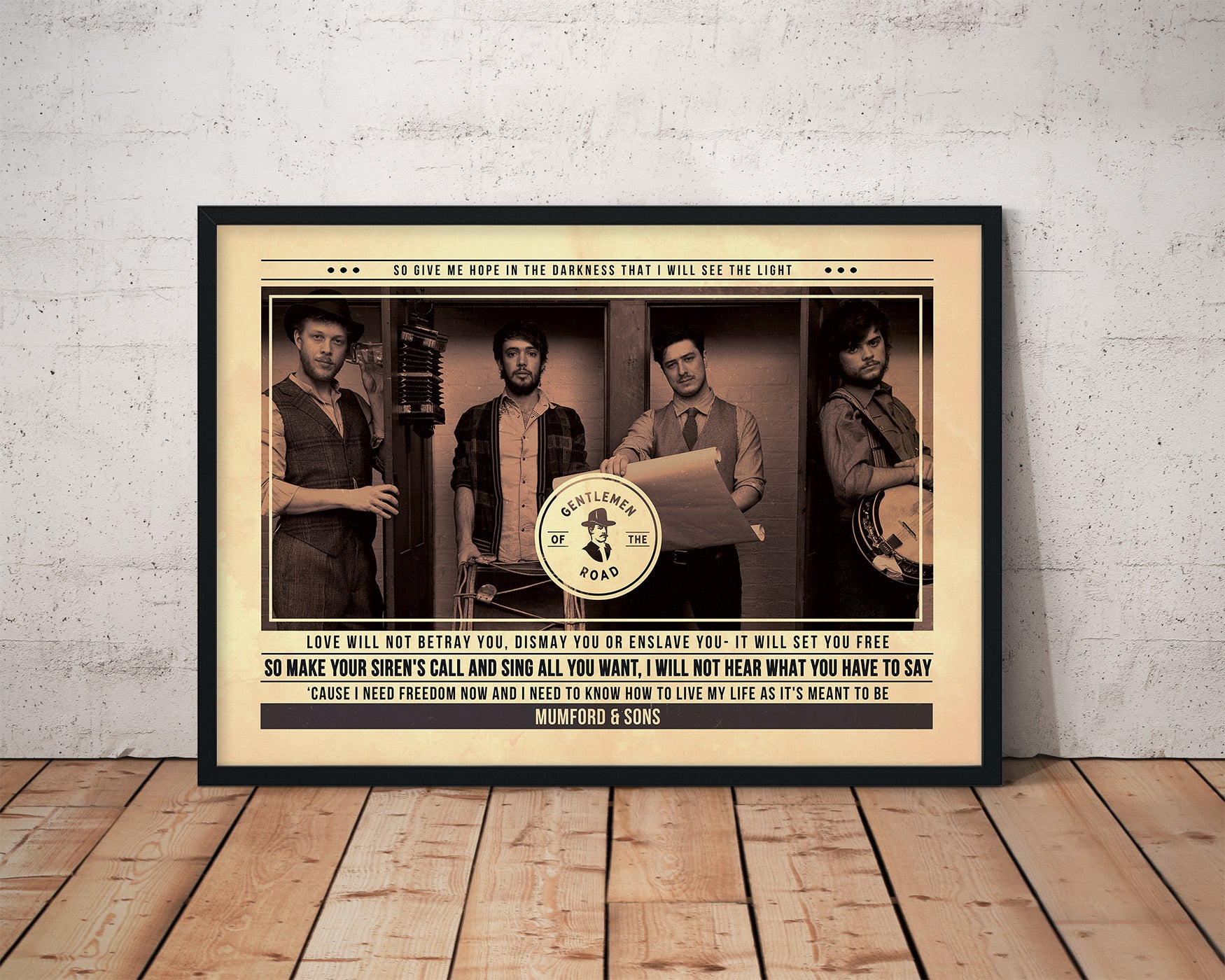 Mumford & Sons Wall Art | Quote Print