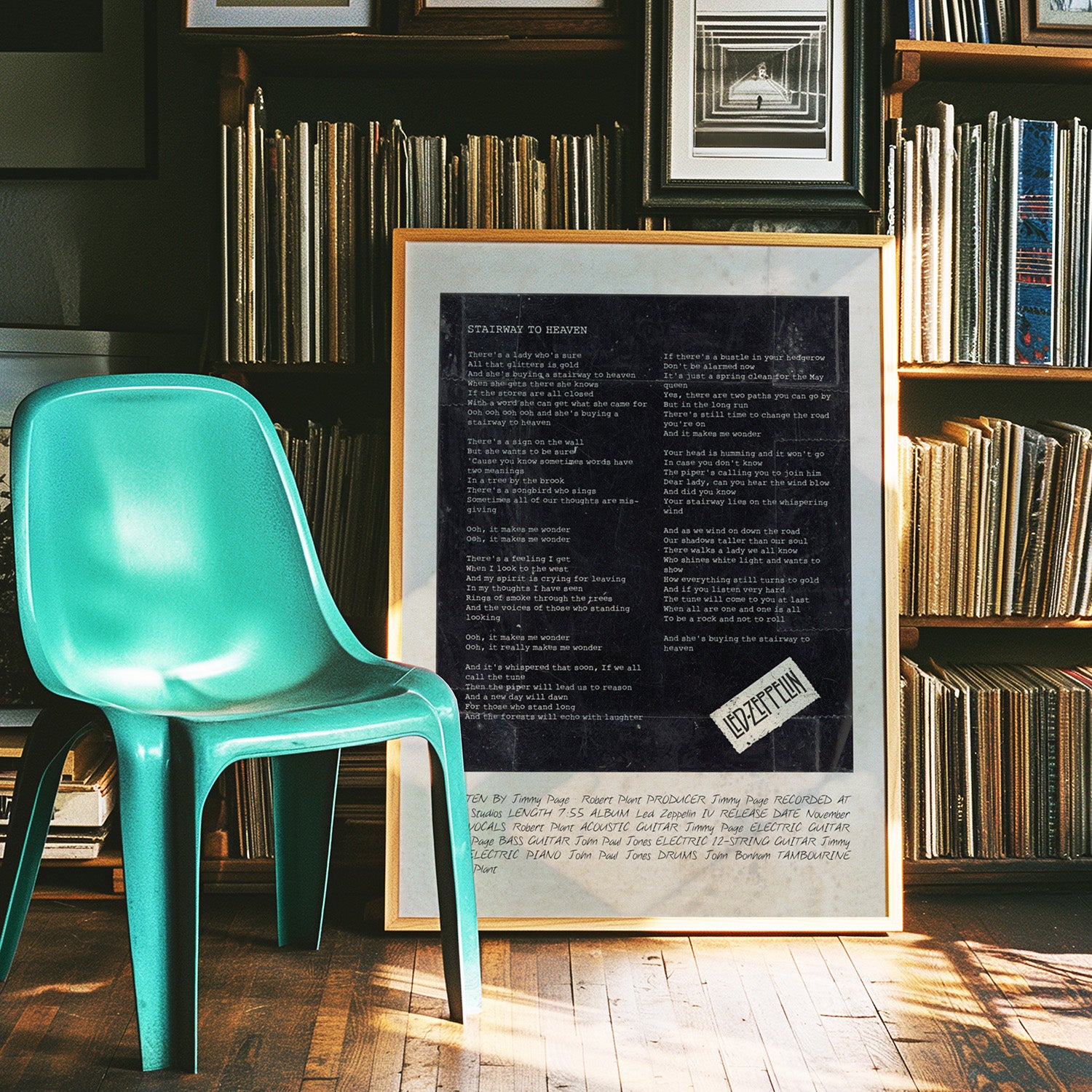 Led Zeppelin | Stairway to Heaven Lyrics Print