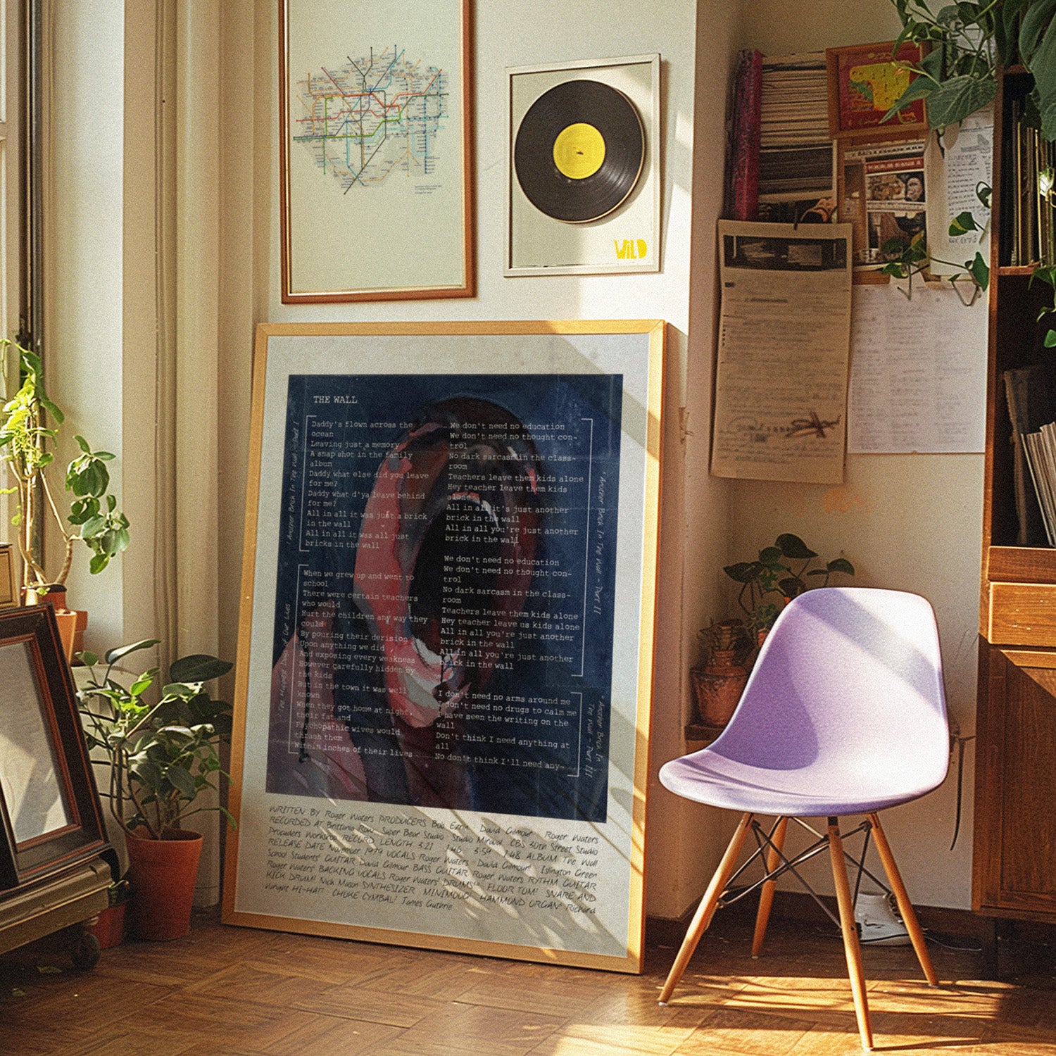 Pink Floyd | The Wall Lyrics Print