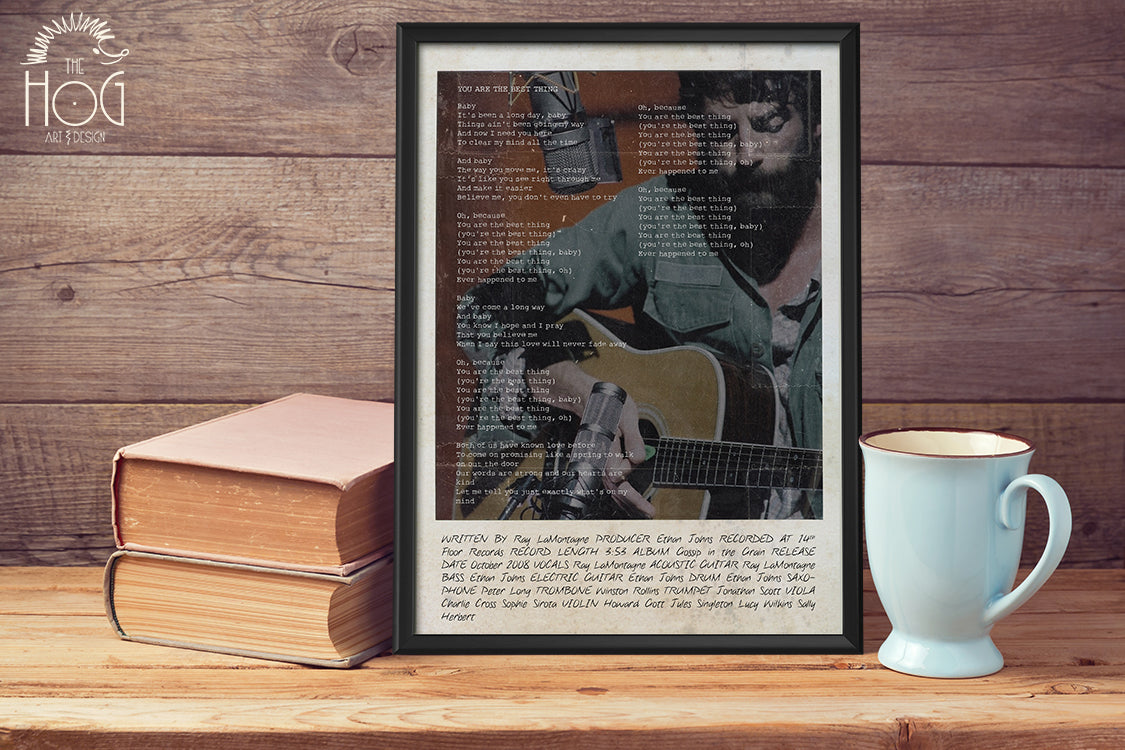 Ray LaMontagne Lyrics Print