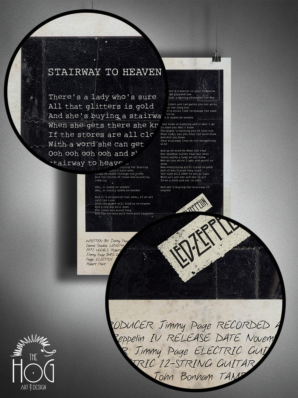 Led Zeppelin | Stairway to Heaven Lyrics Print